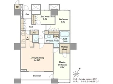 【東京都/中央区勝どき】THE TOKYO TOWERS SEA　TOWER 間取り図