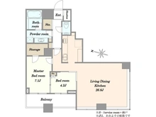 【東京都/中央区勝どき】勝どきザ・タワー 間取り図