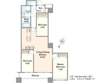 【東京都/中央区勝どき】コスモ東京ベイタワー 間取り図