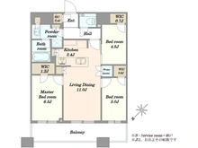 【東京都/中央区勝どき】勝どきザ・タワー 間取り図