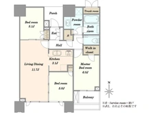 【東京都/中央区晴海】ドゥ・トゥール EAST 間取り図