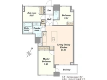 【東京都/中央区勝どき】THE TOKYO TOWERS  MID TOWER 間取り図