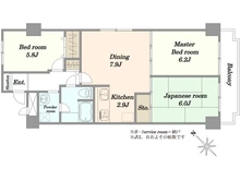 【東京都/中央区勝どき】マンション勝どき 間取り図