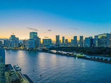 【東京都/中央区勝どき】クレストシティレジデンス 共用施設：18階スカイラウンジからの眺望