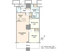【東京都/中央区勝どき】THE TOKYO TOWERS SEA TOWER 間取り図