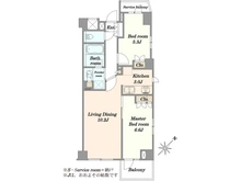 【東京都/港区六本木】オープンレジデンシア六本木美術館前 間取り図