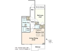 【東京都/港区西麻布】ロイヤルシーズン西麻布 間取り図