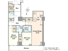 【東京都/港区元麻布】ザ・パークハウス元麻布 間取り図