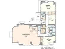 【東京都/渋谷区広尾】ヴェラハイツ広尾 間取り図