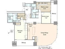 【東京都/港区六本木】アークヒルズ仙石山レジデンス 間取り図