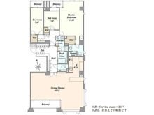【東京都/港区西麻布】麻布霞町パーク・マンション 間取り図