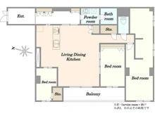 【東京都/渋谷区千駄ヶ谷】千駄ヶ谷第1スカイハイツ 間取り図