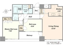 【東京都/港区西麻布】ファミールグラン西麻布パークアヴェニュー 間取り図