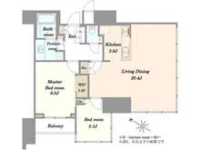 【東京都/港区六本木】THE ROPPONGI TOKYO 間取り図