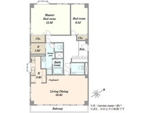 【東京都/港区南麻布】麻布広尾ナショナルコート 間取り図
