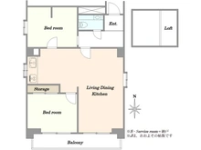 【東京都/港区南麻布】オリエンタル南麻布 間取り図