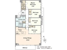 【東京都/渋谷区広尾】オープンレジデンシア広尾I 間取り図