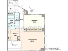 【東京都/板橋区板橋】パークホームズ板橋ブロッサムアヴェニュー 間取り図
