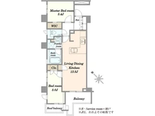 【東京都/渋谷区上原】オープンレジデンシア代々木上原 間取り図