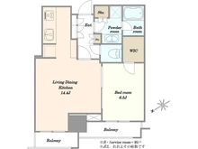 【東京都/港区六本木】パークコート六本木ヒルトップ 間取り図