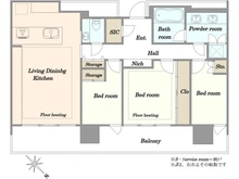 【東京都/港区赤坂】パークコート赤坂檜町ザ　タワー 間取り図