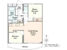 【東京都/世田谷区砧】タウンハイツ砧 間取り図