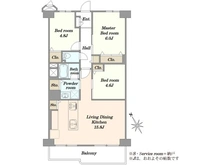 【東京都/目黒区三田】目黒台スカイマンション 間取り図