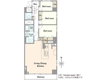 【東京都/渋谷区広尾】広尾マンション 間取り図