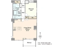 【東京都/渋谷区恵比寿】グランコピエ広尾 間取り図