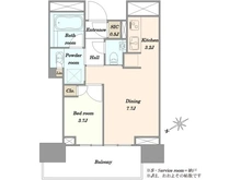 【東京都/港区赤坂】パークコート赤坂檜町ザ　タワー 間取り図