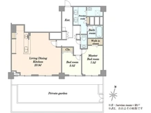 【東京都/港区南麻布】ハイネス南麻布 間取り図