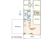 【東京都/板橋区坂下】蓮根城北公園パークホームズ 間取り図