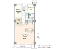 【東京都/港区白金】第二白金ハウス 間取り図