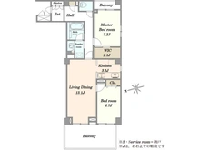 【東京都/港区西麻布】西麻布フォレストプラザ 間取り図