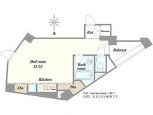 【東京都/港区元麻布】トゥールブランシュ麻布 間取り図
