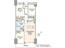 【東京都/港区赤坂】ライオンズマンション乃木坂 間取り図