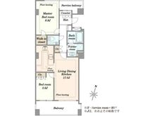 【東京都/港区赤坂】ヴェーゼント赤坂新坂 間取り図