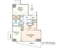 【東京都/港区南麻布】アトラス南麻布 間取り図