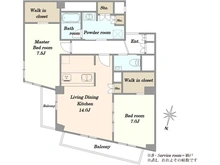 【東京都/港区赤坂】ハイ・トリオ赤坂八丁目 間取り図