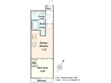 【東京都/港区六本木】藤和六本木ホームズ 間取り図