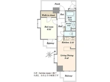 【東京都/新宿区中落合】ライオンズステーションプラザ中井 間取り図