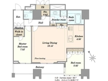 【東京都/渋谷区渋谷】プラウドタワー渋谷 間取り図