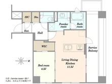 【東京都/新宿区二十騎町】パークハウス市谷二十騎町 間取り図