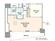 【東京都/新宿区新小川町】エステムプラザ飯田橋タワーレジデンス 間取り図