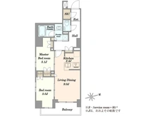 【東京都/文京区水道】パレステージ文京江戸川橋 間取り図