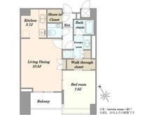 【東京都/文京区春日】レジデンシア春日安藤坂 間取り図
