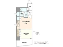 【東京都/千代田区飯田橋】ルネサンス九段下ザ・レジデンス 間取り図