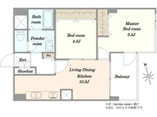 【東京都/新宿区大久保】新宿第2アルプスマンション 間取り図