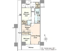【東京都/文京区関口】パークハウス文京関口 間取り図
