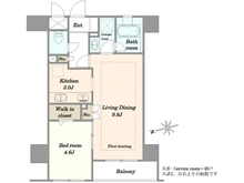 【東京都/新宿区西早稲田】アトラスタワー西早稲田 間取り図